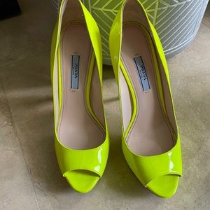 PRADA peep toe pumps